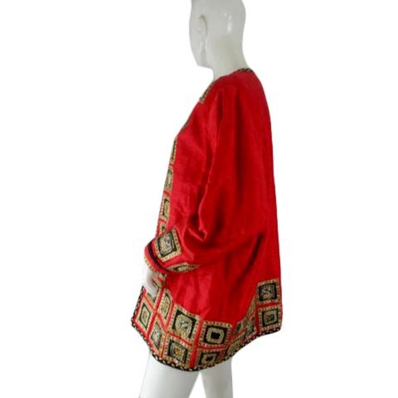 JA Resort Jacket Red, Gold, Black, Green SZ L - Picture 4 of 6